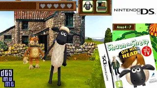 Shaun the Sheep: Off His Head (2008) Nintendo DS Gameplay #1 in HD (DeSmuME)