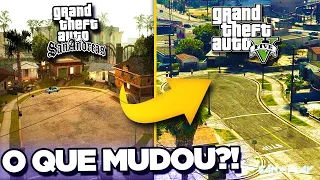 AS DIFERENÇAS de LOS SANTOS do GTA San Andreas X GTA V! - Comparando os Lugares mais Icônicos!