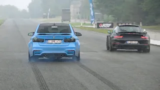 550+ HP BMW M3 F80 with M-Performance Exhaust - HUGE Burnouts and Drag Racing