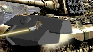 203mm B-4 Howitzer vs Tiger 2 | G-620 AC | Armor Penetration Simulation