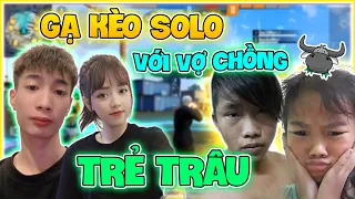 FREE FIRE | ĐỨC MÕM CÙNG ''CRUSH'' GẠ KÈO SOLO VỚI VỢ CHỒNG TRẺ TRÂU !!!