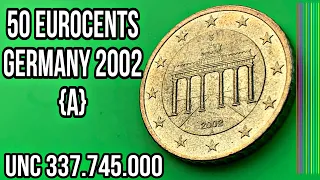 50 Euro Cents 2002 GERMANY - RARE 337.745.000