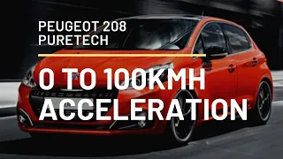 Peugeot 208 PureTech 1.2 Turbo | 0 TO 100KMH Acceleration