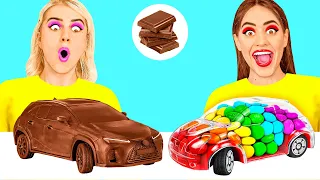 Défi Chocolat vs Réalité Nourriture | Ne Manger Que Du Sucré Pendant 24H par TeenChallenge