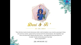 Undangan Digital Video Pernikahan Devi & Fidri