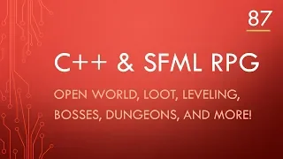 C++ & SFML | Open World RPG [ 87 ] | Fixing all warnings and talking about the tilemap change!
