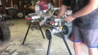 Harbor Freight Mobile Miter Saw Stand Review