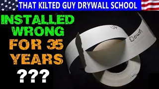 I Was Taping Drywall with Paper Tape WRONG for 35 Years???