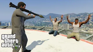 Michael Kills Franklin And Trevor - GTA 5