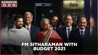 Finance Minister Nirmala Sitharaman reaches Parliament; Budget goes paperless this year