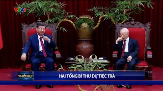 Tổng Bí thư Nguyễn Phú Trọng mời Tổng Bí thư Tập Cận Bình uống trà | VTV24