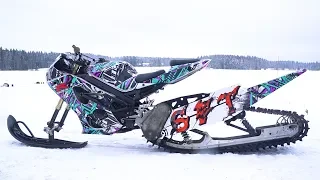 Suzuki 1000cc GSX-R Snow Bike 170HP!