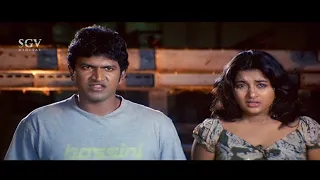 Puneeth Rajkumar Saves Meera Jasmine's Life From Rowdy | Adi Lokesh | Arasu Kannada Movie Best Scene