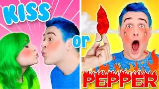*EXTREME* WOULD YOU RATHER!! Jeffo And Jaci *ACTUALLY KISS* Or EAT A GHOST PEPPER!?