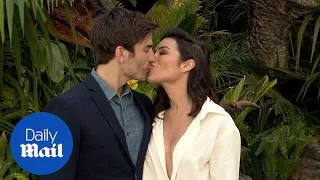Ashley Iaconetti & Jared Haibon kiss at Jurassic World Premiere