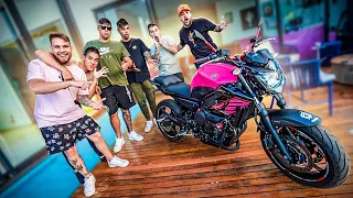 REAÇÃO DOS MEUS AMIGOS VENDO MINHA XJ6 ROSA !! * não acreditaram * ❤️🔥