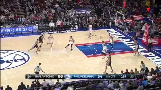 Boban Marjanovic 18 pts vs 76ers - San Antonio Spurs vs. Philadelphia 76ers - NBA - 07/12/2015