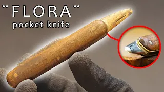 LUXURIOUS Old Flora Pocket Knife Restoration