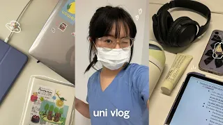 STUDY VLOG 🍞 productive lab days, midterms weeks of a dental student, baggu haul