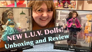 New L.U.V.  Fashion Doll Line Brooke & Harper Dolls Unboxing & Review