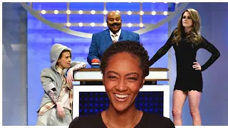 FIRST TIME REACTING TO | Celebrity Family Feud: Super Bowl Edition - SNL