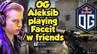 OG Aleksib smurfing on Faceit with Friends in Dust2 | CSGO | POV