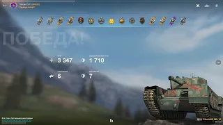 World of Tanks Blitz остался 1 против 5 на Churchill Mk.VI