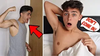 CHEATING WITH THE DOOR LOCKED PRANK ON BOYFRIEND (Gay Couple Pranks)