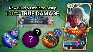 NEW EMBLEMS & BUILD SET-UP 100% TRUE HIGH DAMAGE - MLBB