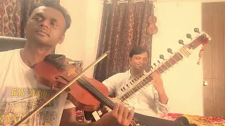 Megha chhaye aadhi raat | Violin & Sitar | Bhagirath bhatt