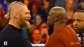 Brock Lesnar Confronts Bobby Lashley & attacks Austin Theory (full segment) Part 2, Raw Feb 14 2022