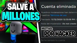 El HACKER que salvo a MILLONES de NIÑOS en ROBLOX y fue BANEADO (INCOMU)