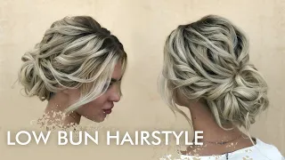 How to make a low bun hairstyle / Bridal Hairstyle Low bun