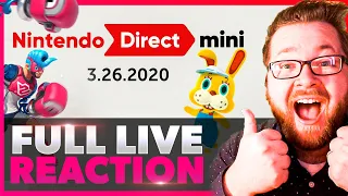 🤯 MARCH 26th, 2020 NINTENDO DIRECT MINI LIVE REACTION! 🤯 Kazrisk Reacts