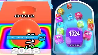 Max Levels - Ball Run 2048 Merge Number vs Merge Star 2048 iOS Android gameplay