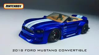 2018 FORD MUSTANG CONVERTIBLE / WIDEBODY / MATCHBOX CUSTOM