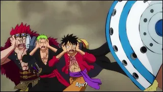 Momen Lucu Onepiece Eps 987 - Killer Dicuekin Trio Bodoh (Luffy, Zoro, Kid)