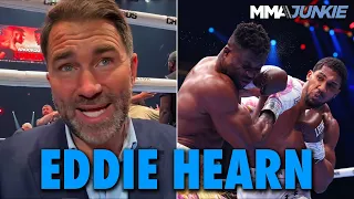 Eddie Hearn Reacts to Anthony Joshua's Brutal KO of Francis Ngannou