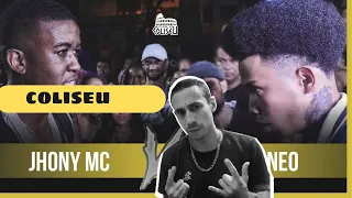 ZENMC REACT  SOBROU ATÉ PRO JURADO 😱😱 JHONY MC X NEO BXD   SEMI FINAL   BATALHA DO COLISEU   EDIÇÃ