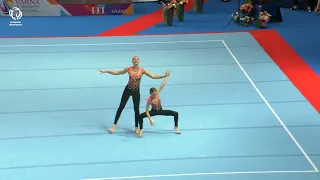 Mariana Punchak & Daria Naumeiko (UKR) - 2023 ACRO EACG bronze medallists, 12 - 18