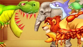 Dinosaurs T-rex vs ALL Animals | Kick The Buddy 2021