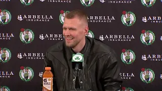 Kristaps Porzingis on the Celtics: "I will not stop smiling, I am enjoying being here so much"