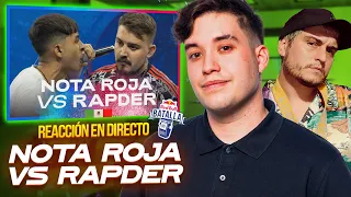 ¡LA BATALLA MÁS POLÉMICA! RAPDER VS NOTA ROJA - KAPO 013 Y KHAN REACCIONAN A RB BATALLA MÉXICO 2023