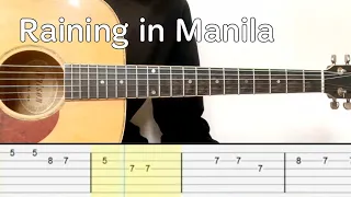 Lola Amour - Raining in Manila (Easy Guitar Tutorial Tabs) Intro