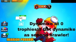 DYNAMIKE AT 0 TROPHIES!!! // INSANE GLITCH IN BRAWL STARS // LIMITED GLITCH!