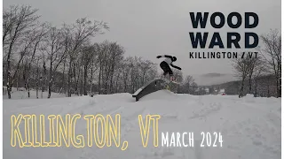 Snowboarding Killington Mountains PEACE PARK!!!