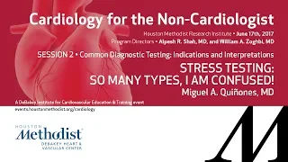 Stress Testing: So Many Types, I Am Confused! (Miguel A. Quiñones, MD)