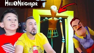 GİZEMLİ DEV MANKEN VE GİZLİ KAPININ KARTI! | HELLO NEIGHBOR #11