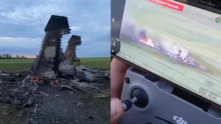 The Ukrainian Su-27 Flanker, shot down by unknown missile