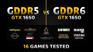 GTX 1650 GDDR5 vs GTX 1650 GDDR6 || 16 Games Tested in 2023